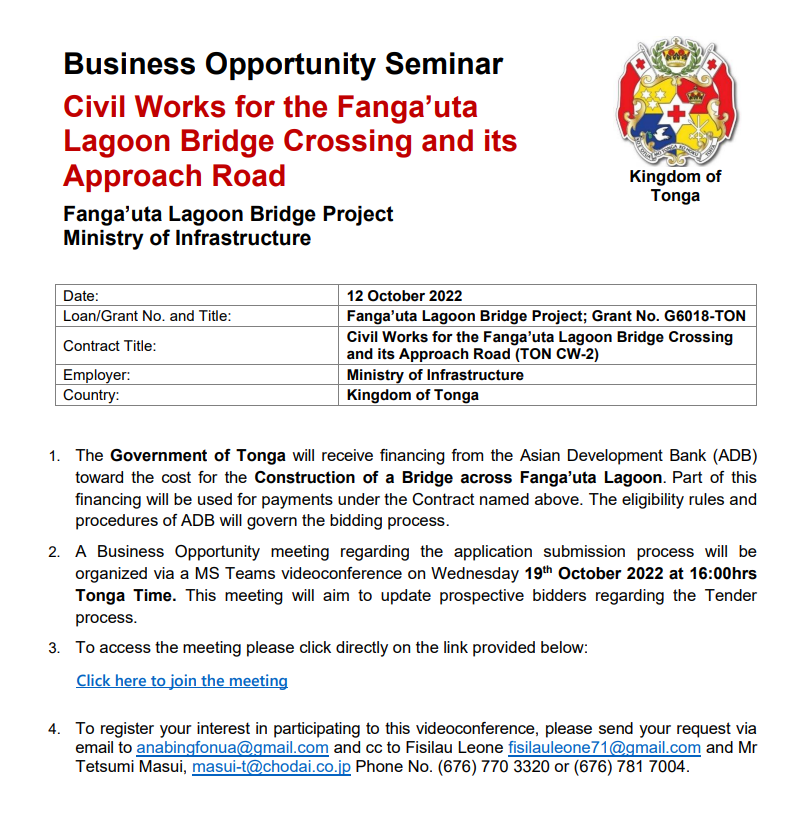 Government hosts 3rd Annual Business Opportunity Seminar